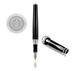 PIÓRO ZE STALÓWKĄ "Montgomery"black W ETUI RE77P