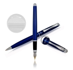 PIÓRO ZE STALÓWKĄ I DŁUGOPIS "Edward" blue RE91PD