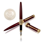 REGAL KOMPLET PIÓRO I DŁUGOPIS "Charles red" RE36PD