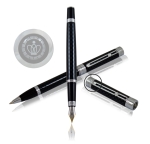 PIÓRO ZE STALÓWKĄ I DŁUGOPIS "Ritz black" W ETUI RE29PD