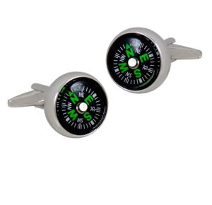 SPINKI DO MANKIETÓW kompasy W PUDEŁKU LUX SP206