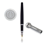 PIÓRO ZE STALÓWKĄ "Scotch black" W ETUI E55P