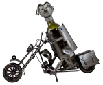 STOJAK METALOWY NA BUTELKĘ 0,75 L."MOTOCYKLISTA" W99